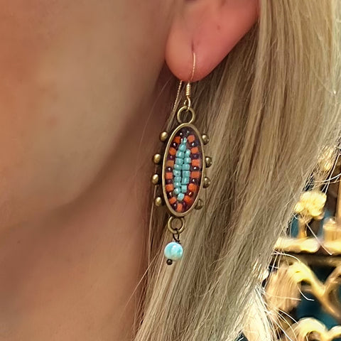 ColorFULL Earrings with Larimar