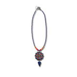 ColorFULL Necklace with Lapis, Bamboo Coral, Amber, Quartz & Gun Metal