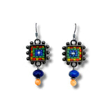 ColorFULL Earrings with Lapis and Amber