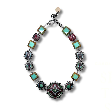 ColorFULL Necklace with Czech Glass