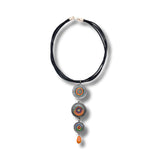 ColorFULL Necklace with Leather and Amber